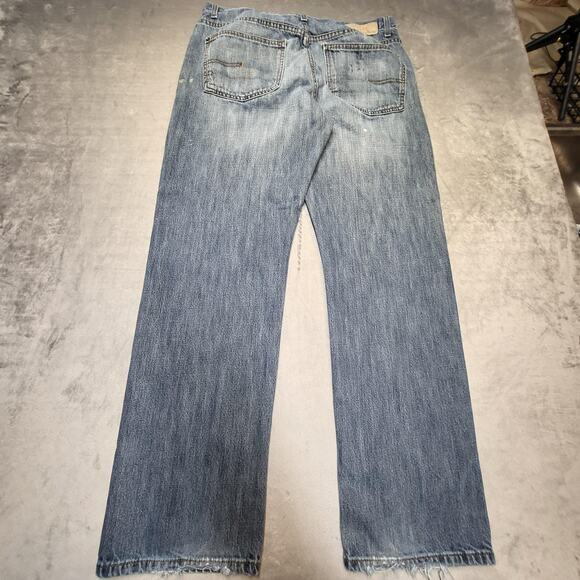 Calvin Klein Jeans Jeans Mens 34x32 Relaxed Straight Distressed Paint Splatter - Picture 9 of 10